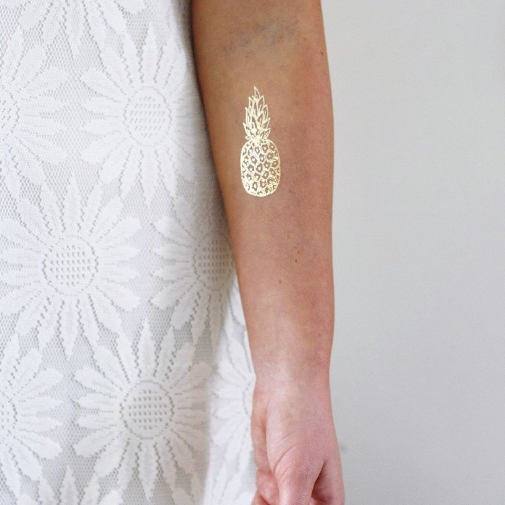3 sheets Golden Silver Temporary Tattoo - Picture 6 of 13